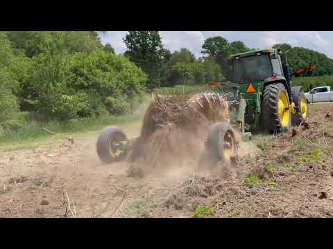 MODEL 1710 INTRODUCTION - STUMP PULLER FOR CHRISTMAS TREE, VINYARD,AND  ORCHARD PROJECTS