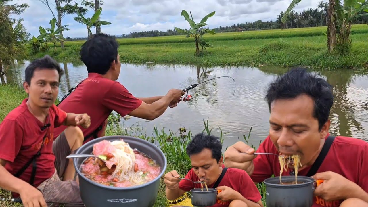 ANAK ALAM...!!! MANCING & MADANG DI SUNGAI TENGAH SAWAH