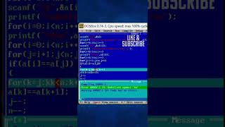 C program to remove duplicate elements in an array #short #programming#Clanguage#Cprogram