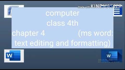 Class 4 - Computer - Chapter 4 , Part 3