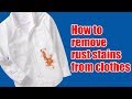 How to remove rust stains from clothes
