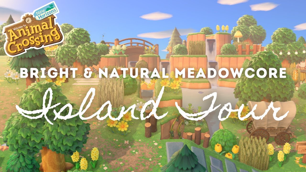 BRIGHT & NATURAL MEADOWCORE ISLAND TOUR | Animal Crossing New Horizons