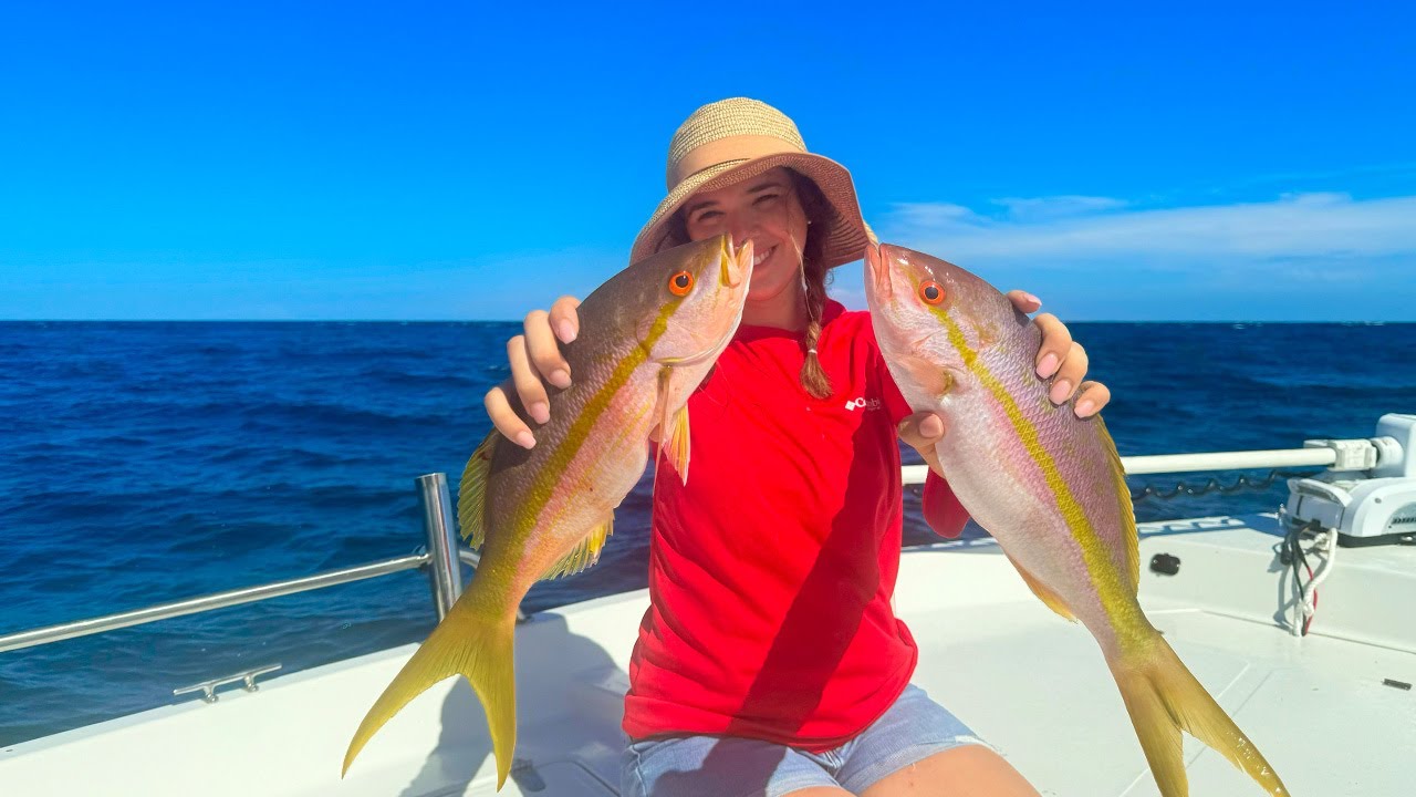 How to catch Yellowtail Snapper (Easy) Catch Clean & Cook YouTube
