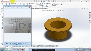 BUSH | PART 6 | CRANE PULLEY BLOCK ASSEMBLY | SOLIDWORKS