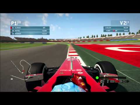 F1 2013 PS3 | Carrera| Fernando Alonso | Montmelo