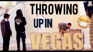 Throwing Up in Vegas Prank!