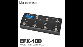 MusicomLab® EFX-10D 튜토리얼 #3 (데이터 백업 / 불러오기)