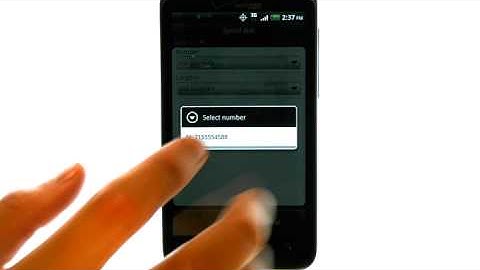 How Do I Use Speed Dial On My HTC Thunderbolt?