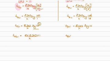 For first order reaction time required for 99% completion is twice time required completion of 90%
