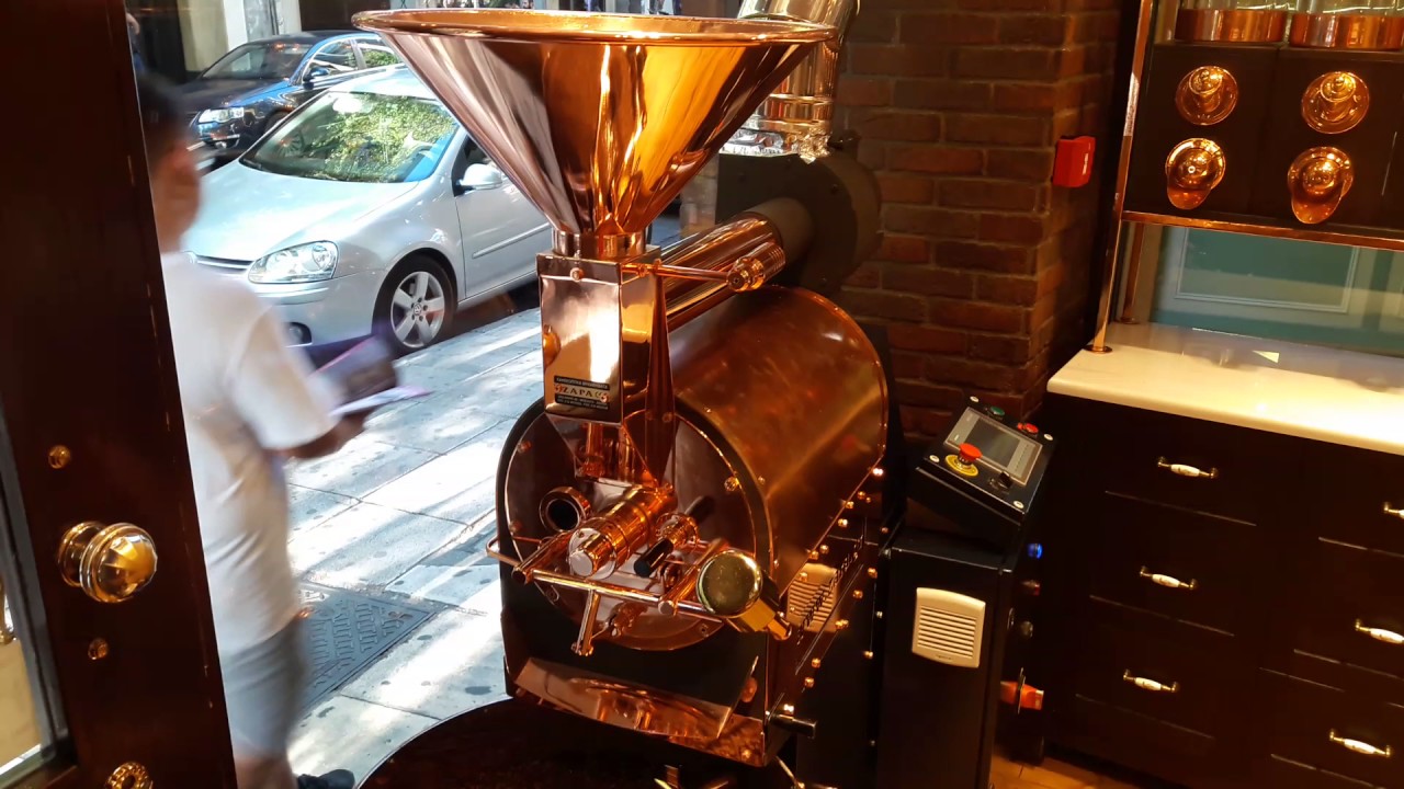 Coffee roaster with PLC - YouTube