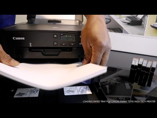 CANON PIXMA TR7550 LOADING PAPER TRAY 