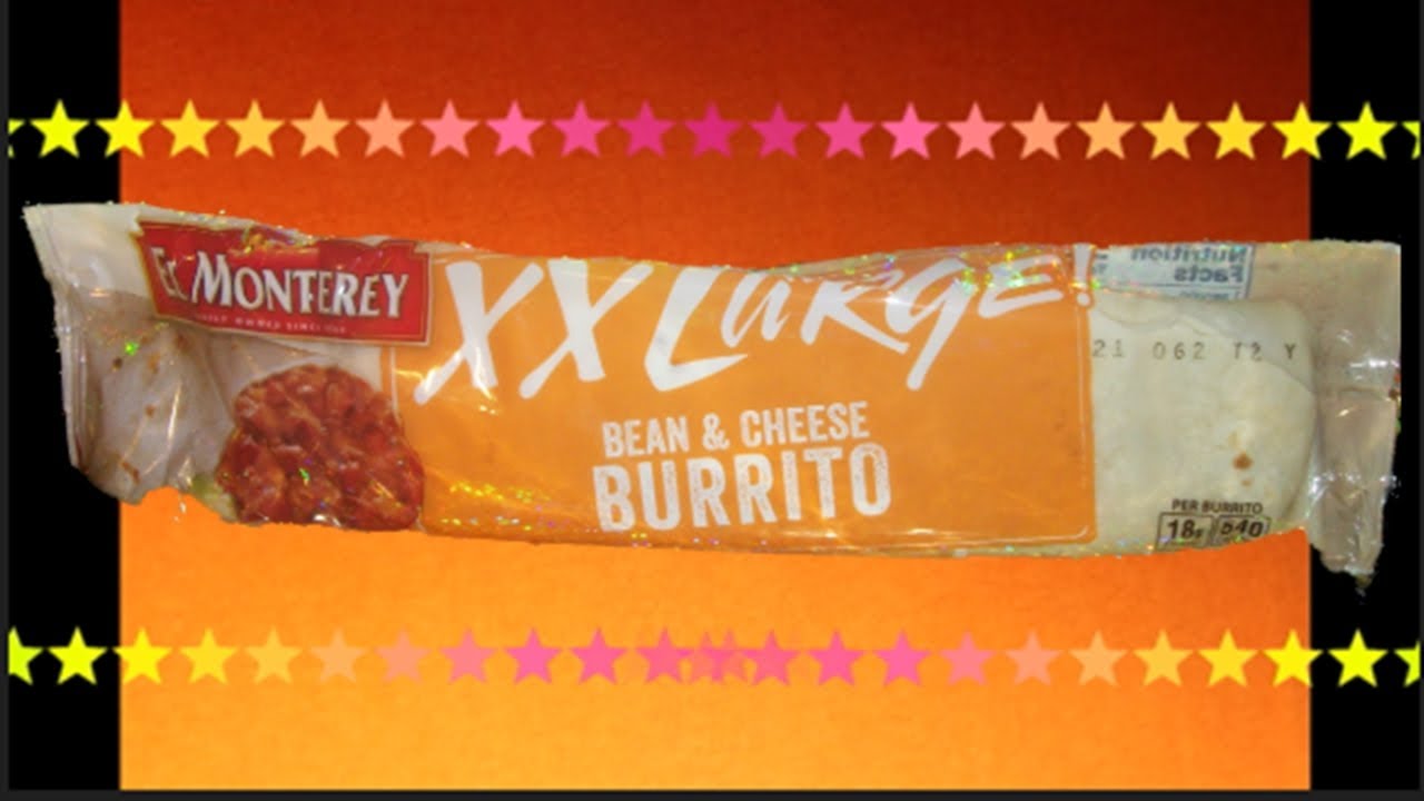 El Monterey XXL Bean and Cheese Burrito REVIEW YouTube