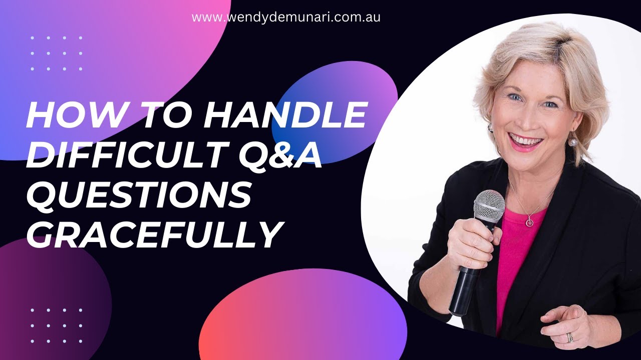 HOW TO HANDLE DIFFICULT Q&A QUESTIONS GRACEFULLY - YouTube