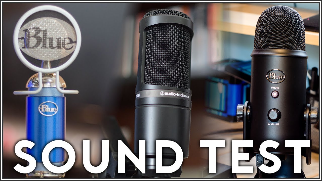 Blue Spark Vs Blue Yeti Vs Audio Technica AT2020 YouTube
