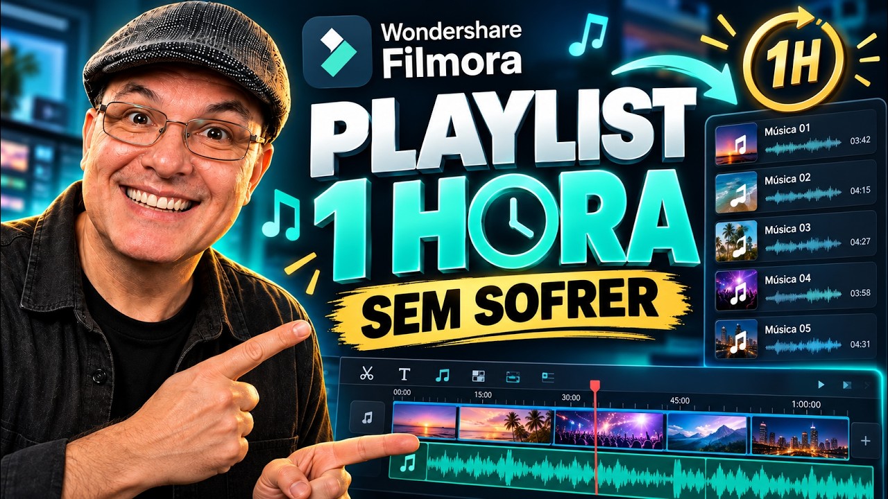Miniatura do vídeo sobre criação de vídeos de playlist em loop no Filmora 16