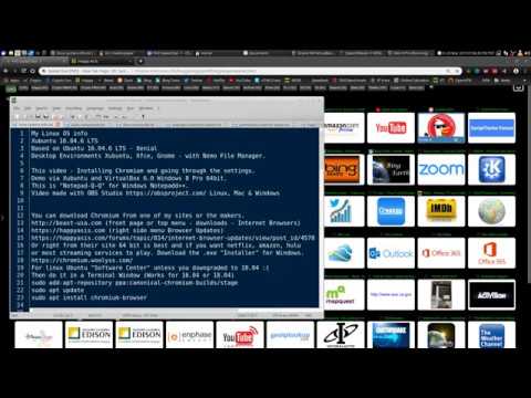 Installing Chromium (NOT
