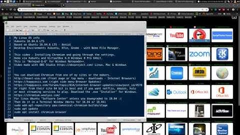 Installing Chromium (NOT GOOGLE CHROME)