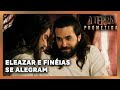 A TERRA PROMETIDA: Eleazar e Finéias se alegram com a vitoria de Israel