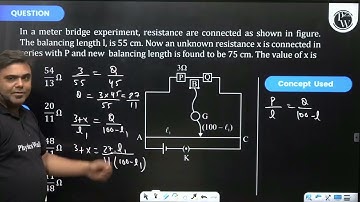 In a meter bridge experiment, resistance are connected as shown in figure. The balancing length ....