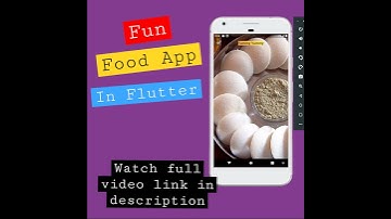 Random Food Images in Flutter Application