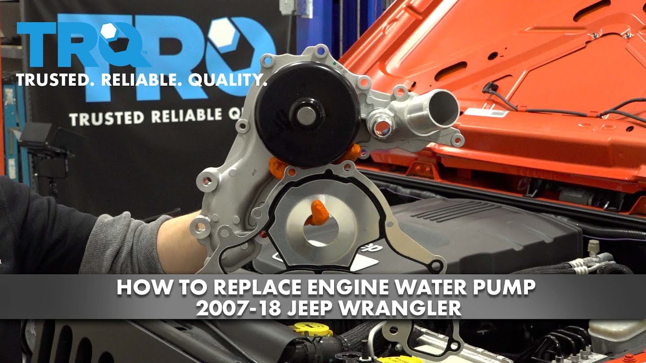 How to Replace Engine Water Pump 2007-18 Jeep Wrangler - YouTube