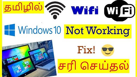 How to Fix Wifi Not working in Windows 10 Tamil | VividTech