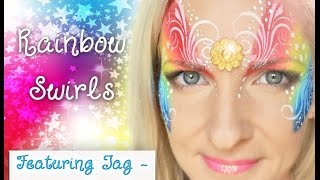 Rainbow Mask Face Painting Tutorial