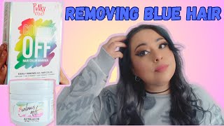 Removing Blue Hair Using: PUNKY COLOUR- COLOUR OFF