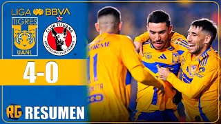Aplastantes Tigres Vs Xolos De Tijuana 4-0 Resumen Es Liga Mx Cl. 2025