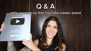Q & A: TRAVEL QUESTIONS ANSWERED (while opening my YouTube play button)