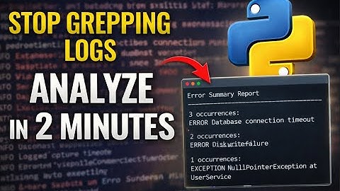 How Production Support Engineers Analyze Logs in 2 Minutes Using Python