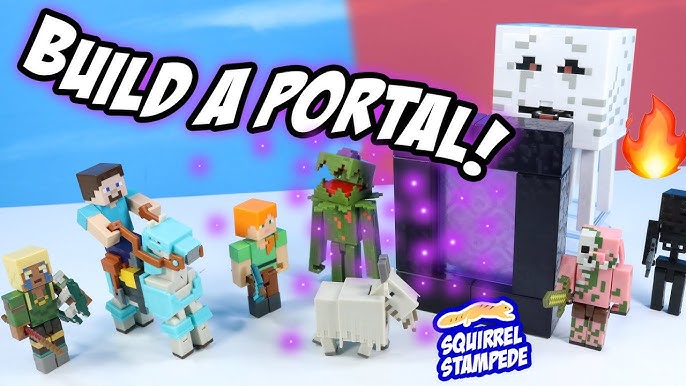 Minecraft Alex Build-A-Portal Figura– colecionável Figura e peça Build