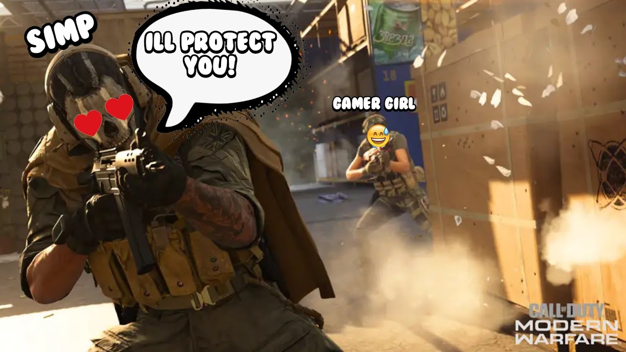 PEOPLE SIMP ON GAMER GIRL IN CALL OF DUTY MODERN WARFARE! (COD MW Funny ...