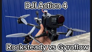 DJI Action 4 Rocksteady vs Gyroflow FPV Version #DJI #Action4 #Gyroflow