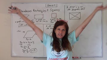 Geometry: Rhombuses, Rectangles, and Squares (6.4)