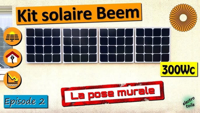 Panneau Solaire Beem Energy, kit de démarrage 300W, installation au sol