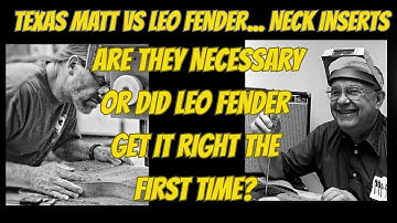 Neck Inserts... Are They Necessary Or Did Leo Fender Get It Right The First Time?
