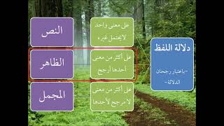 دلالة اللفظ | الظاهر