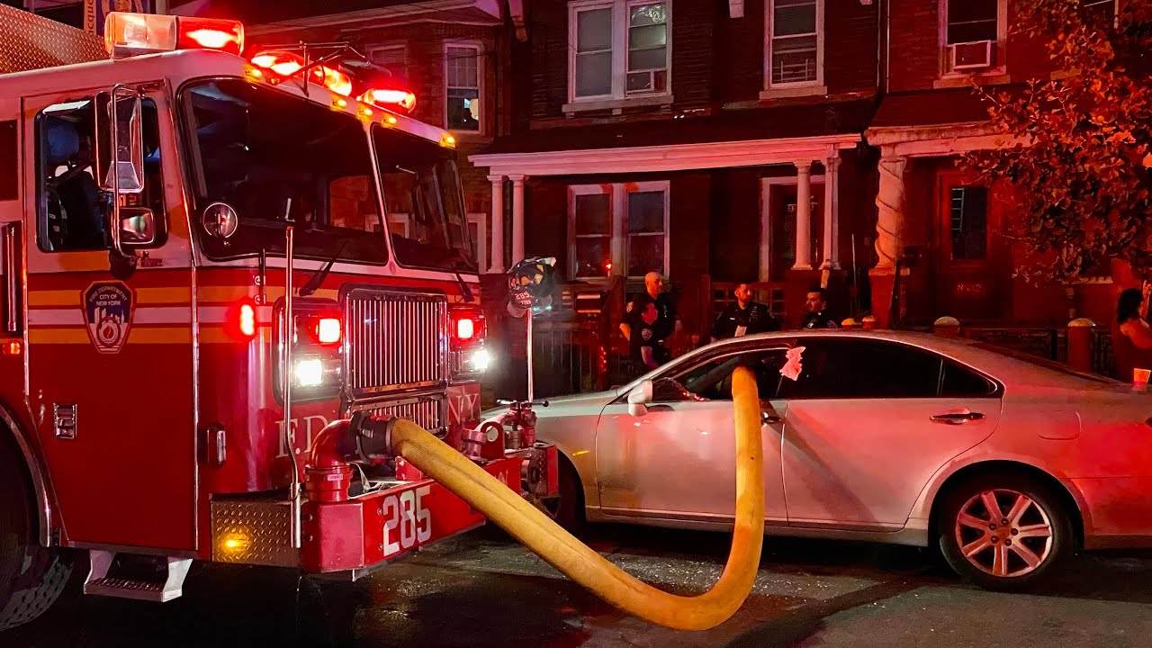 🔥 HOSE THRU CAR WINDOW 🔥 FDNY Queens 3rd Alarm Box 9601 Fire was in 2