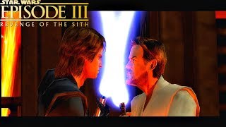 Obi Wan Kenobi vs Anakin Skywalker - Star Wars Episode 3 Revenge of The Sith The Video Game (2005)