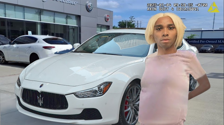 Busted Trying to Buy a Maserati using a Stolen Identity. BODYCAM