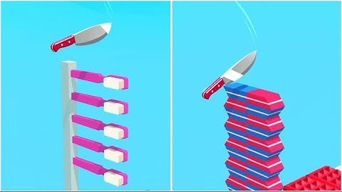 Slice It All! - Gameplay (76, 77, 78, 79, 80) Very satisfying and relaxing ASMR slicing game