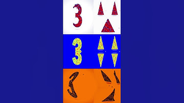 LEARN SHAPES COUNTING  3 TRIANGLE ) Effects Compilation Sponsored BY;Preview2 RandomEffects #shorts