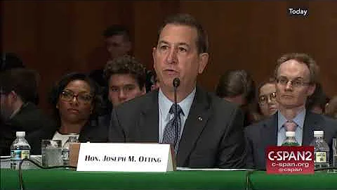 Joseph M. Otting, Comptroller of the Currency, Dis...