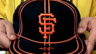 SF Giants 'TACHS' Black-Orange Fitted Hat by New Era