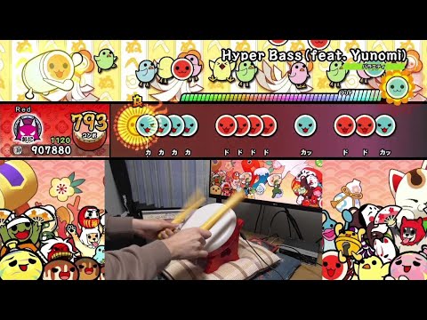 Hyper Bass (feat. Yunomi) Tatacon play 【Taiko no Tatsujin: Drum 'n' Fun!】