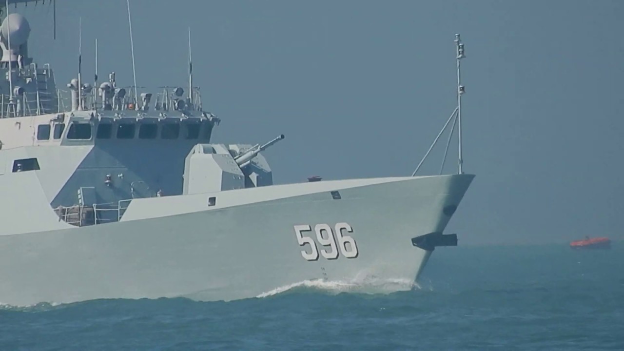 596 惠州艦 (Chinese People's Liberation Army Navy)Type 056 corvette - YouTube