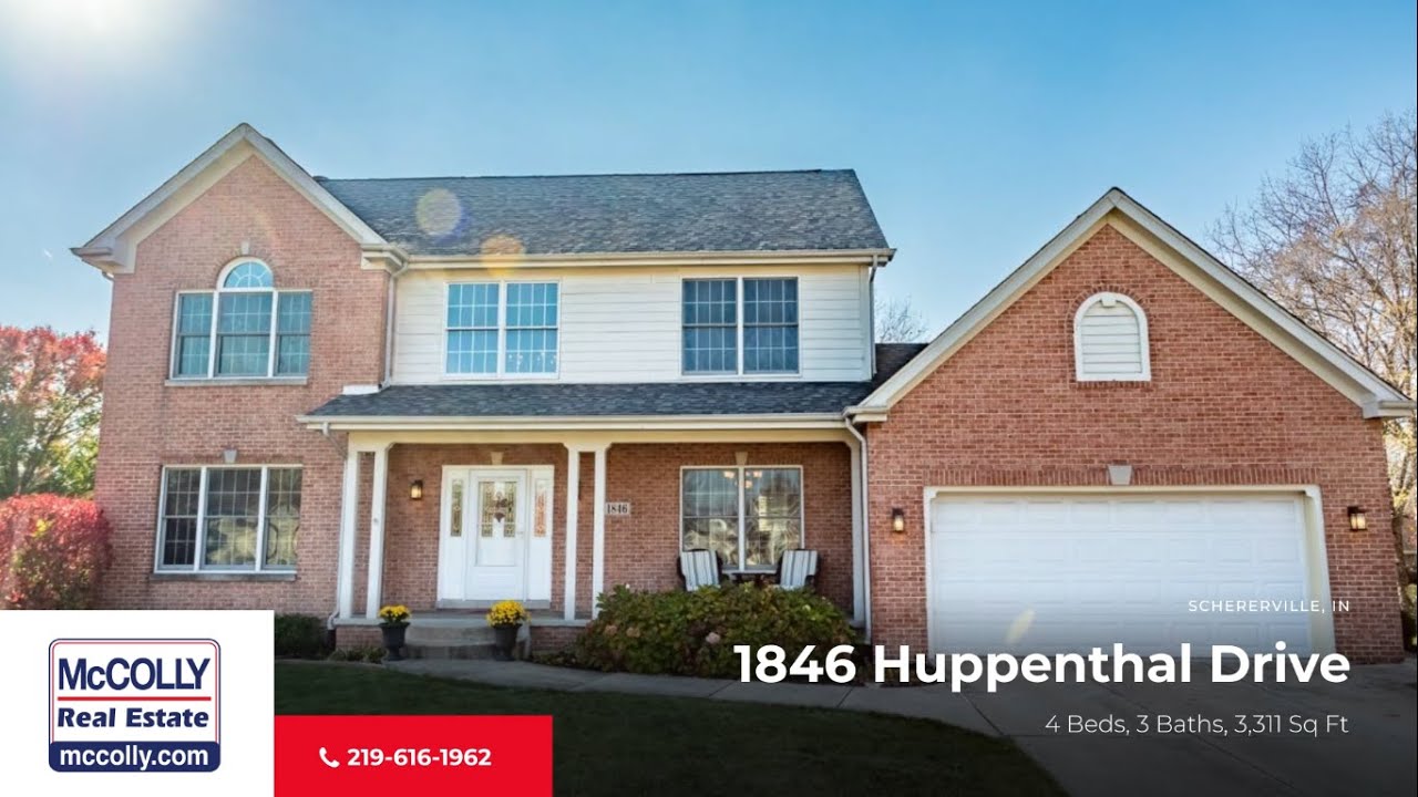 1846 Huppenthal Drive, Schererville, IN MLS 522301 McColly YouTube