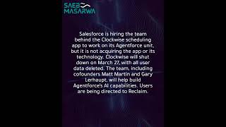 Salesforce acquires Clockwise team to enhance its Agentforce AI platform
