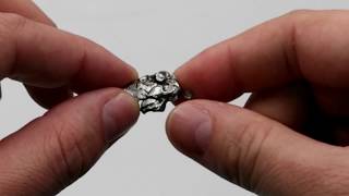 Meteorito Siderito 21x14x4mm 1079